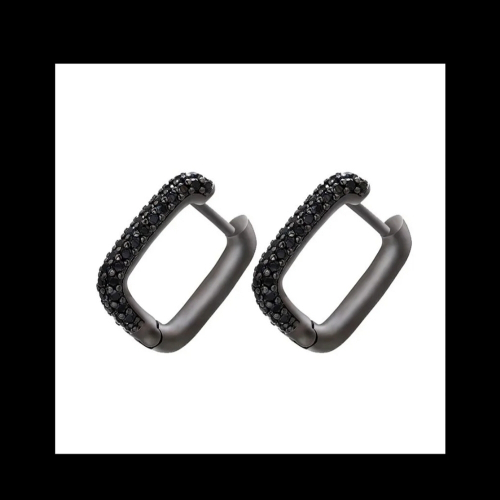 Square Cut Hoop Earrings